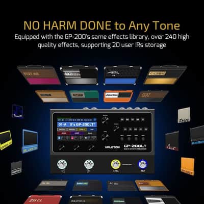 Valeton GP-200LT Multi Effects Pedal Multi Effects Processor Guitar Effects Pedal Bass Pedal Amp Modeling IR Cabinets Simulation Multi-Effects with FX Loop MIDI I/O Stereo OTG USB Audio Interface image 4