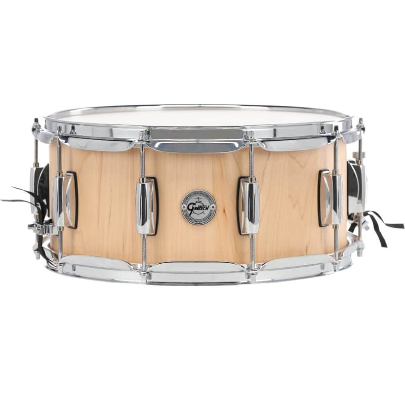 Gretsch Full Range Maple Stave Snare Drum 14x6.5 Satin Natural image 1