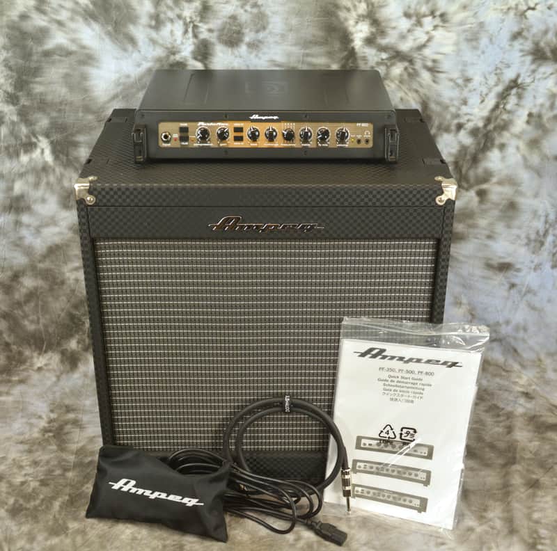 AMPEG Portaflex PF-800 amp & PF210HE speaker cab - Flip-top Style Set image 1