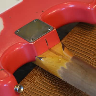 2017 Nash Guitars S57 Ash Electric Guitar Fiesta Red Relic + OHSC image 20