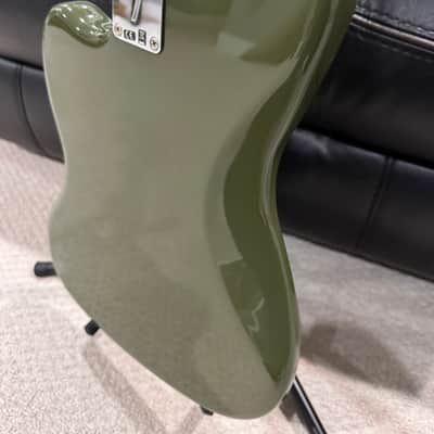 Fender CME Exclusive Player Jazzmaster 2021 - 2023 - Olive - W/ Stay Trem and add ons image 8