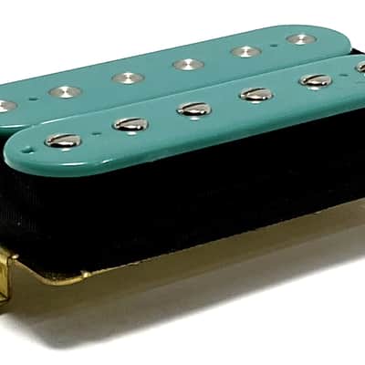 Dragonfire Mod Bucker Neck Position Dedicated Pickup ~ Passive Ceramic Modern Humbucker ~ Teal image 3