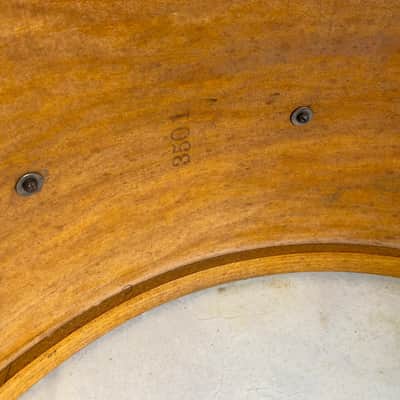 Early 1920s Ludwig  Marching Bass Drum 14x28 in Blue and Gold Duco image 15