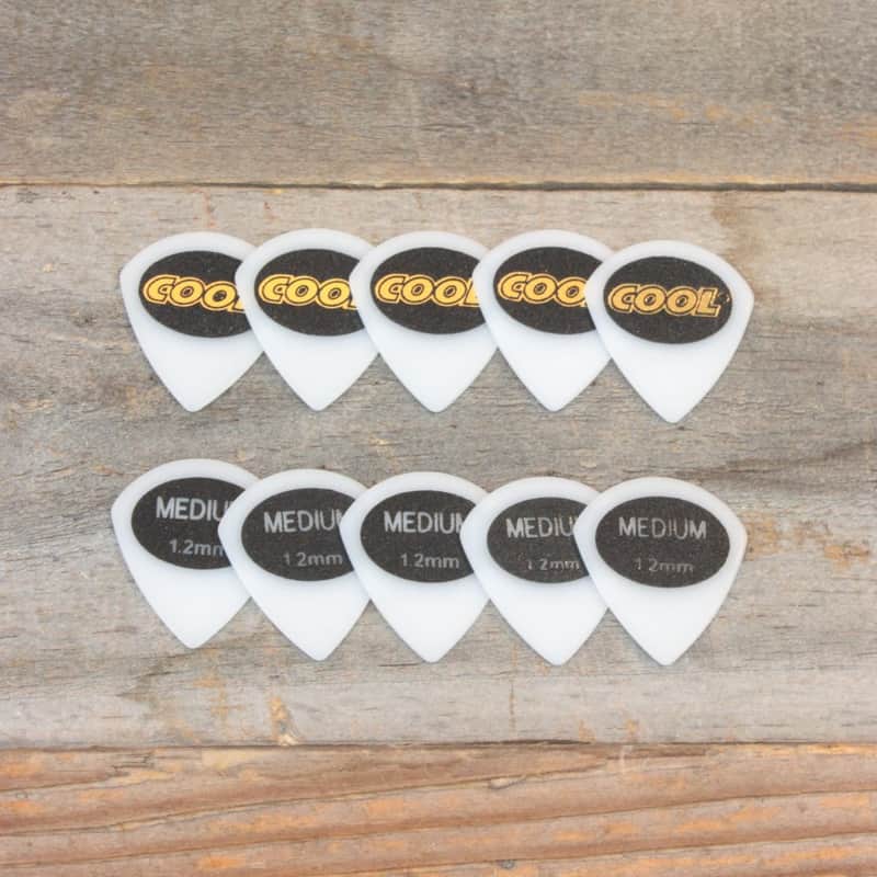 Cool Medium 1.2mm Jazz-Style Juratex Sand-Textured Accu-Grip Set of 10 Picks image 1