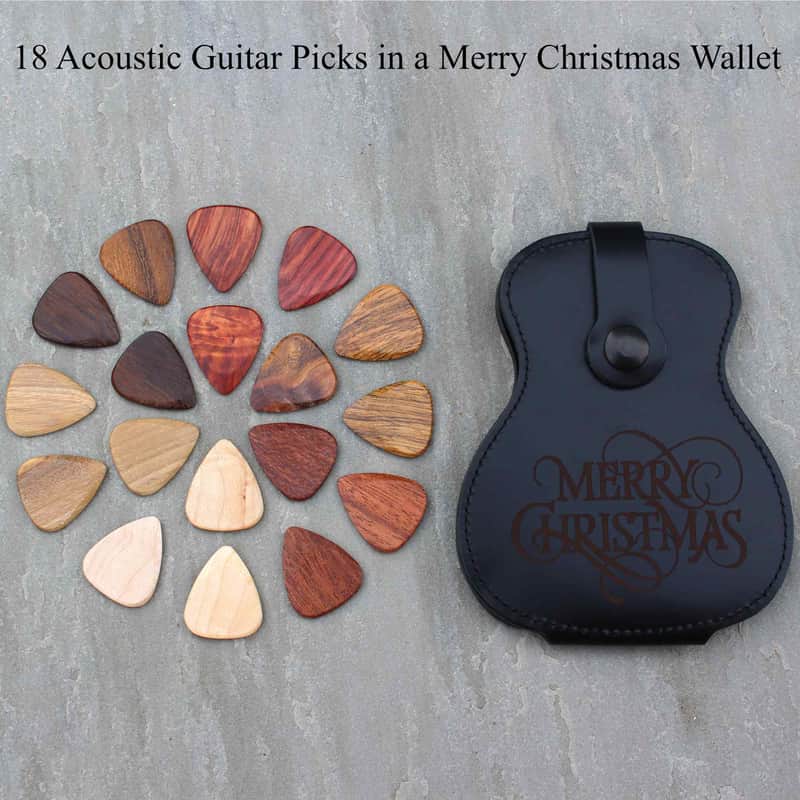 2023 Timber Tones Merry Christmas Wallet with 18 Acoustic Guit…