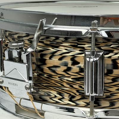 Rogers 5x14" Luxor Cleveland-Era Snare Drum - Black Onyx #7517 image 11