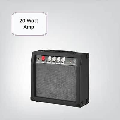 Black 30 Inch Kids Electric Guitar Beginner Kit, Set Includes 20W Amplifier 3 Picks, Shoulder Strap, Tuner, Bag Case image 3