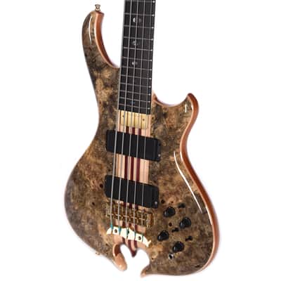 Alembic Mark King Deluxe 5 Buckeye Burl Top/Back Ebony Fingerboard (Serial #MK14665) image 2