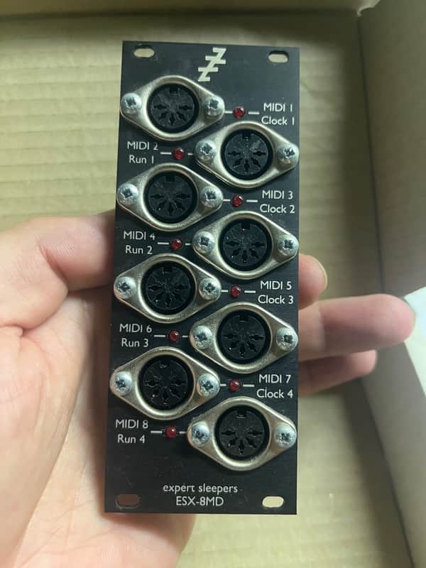 Expert Sleepers ESX-8MD MK2 MIDI / DINsync Expander Eurorack Synth Module 2014 - Present - Black image 1