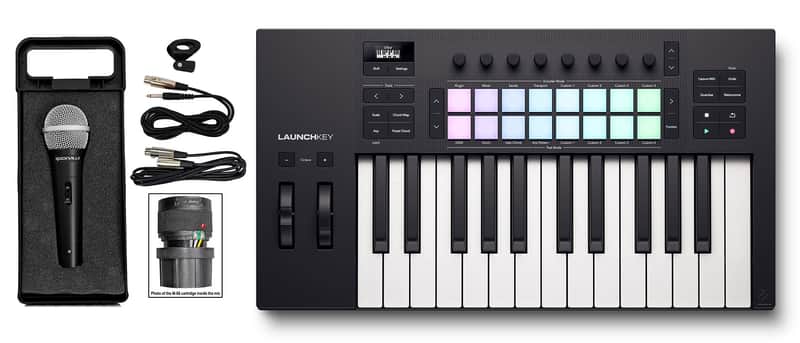 Novation LAUNCHKEY 25 MK4 25-Key USB MIDI Ableton Keyboard Controller+Microphone image 1