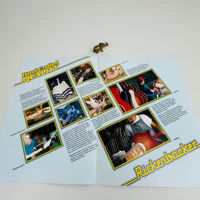 Rickenbacker Foldout Catalog & Price List Set 1990 image 6
