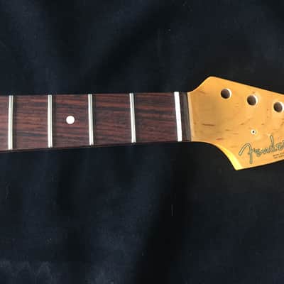 B Hefner Fender Stratocaster Replacement Guitar Neck Amber Tint image 5