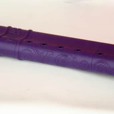 BaFlute F# Medium Low Tone Drone Flute, 432hz Double Chamber Drone Flute, Native American Style Flute, Purple image 7