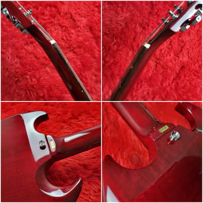 Samick SG-1P (SG Jr. Junior) 1989-1990 - Cherry - Set Neck With Long Tenon - Made in Korea MIK image 13
