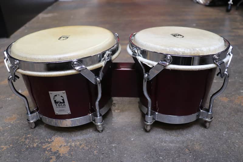 Toca Kaman Bongos Cherry Red Vintage | Reverb