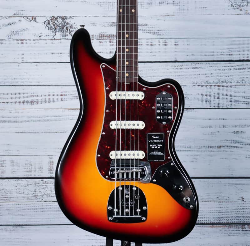 Fender Vintera III Early '60s Bass VI w/Tremolo | 3-Color Sunburst image 1