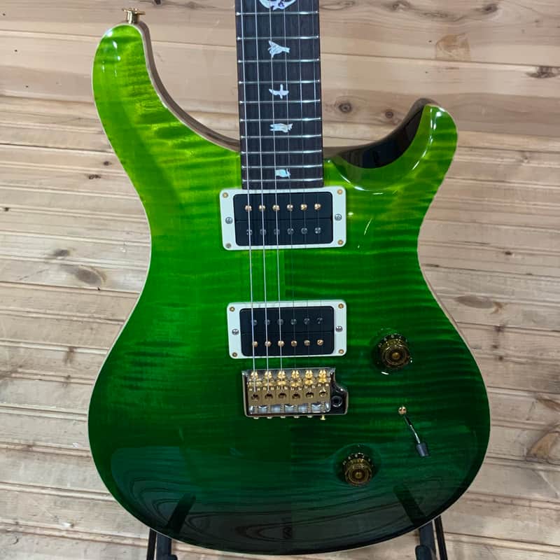 PRS Custom 24 10 Top Electric Guitar - Green Fade image 1