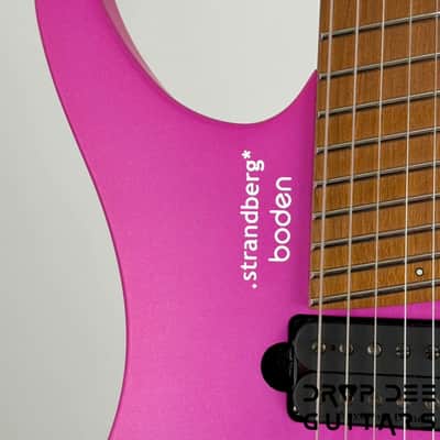 Strandberg Boden Standard N2.6T Tremolo Multiscale Headless Electric Guitar w/ Bag - Electric Fuchsia Metallic image 5