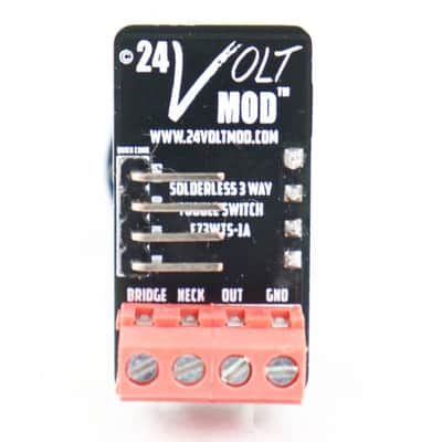 Trinity Solderless ™ Gold 3 Way Toggle Switch Replacement pickup selector + 6" EMG Quick Connect Wire EZ no solder install image 2