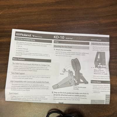Roland KD-10 V-Kick V-Drum Trigger Pad Bass Drum - M3S1931 imagen 2