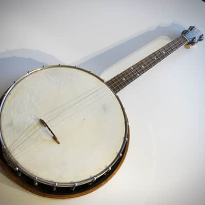 Gibson Tenor Banjo Model TB-1 Four String with Resonator Circa-1925-Dark Sunburst image 6