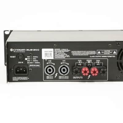 2013 Crown XLS 1500 Stereo Power Amplifier 250w 4 ohm Solid State Amp 2 Channel Pro Audio Monitor XLS1500 for Speakers Studio Live Venue Rack Mount image 7