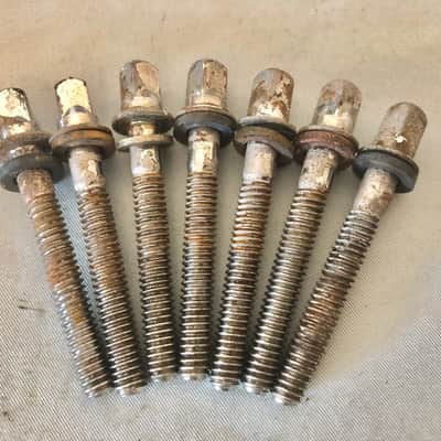 (19) Vintage 1960s 2” Tension Rods, Supraphonic Acrolite Snare Drum, Classic Tom image 4