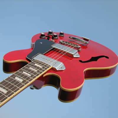 Epiphone Casino Coupe - Cherry Red - Gotoh Bridge - Black Pickguard and Knobs - Upgrades! image 14