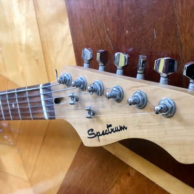 100% Original Vintage Spectrum Stratocaster Style Black Electric Guitar image 6