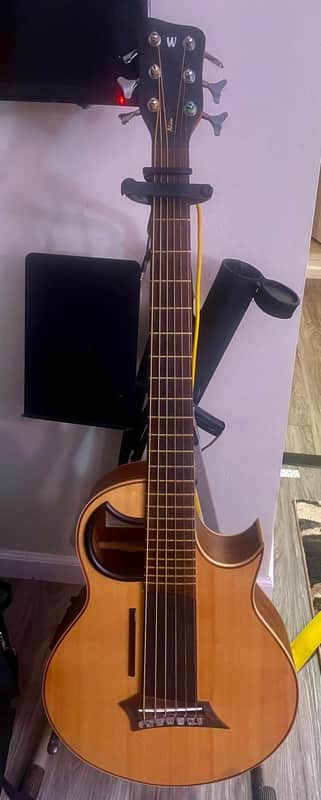 Warwick Alien Acoustic 6-String Bass w/ Fishman Piezo Prefix System A/E w/ Bag - 7.5 Pounds #8667-21 Warwick Alien 6-String Acoustic Bass image 1