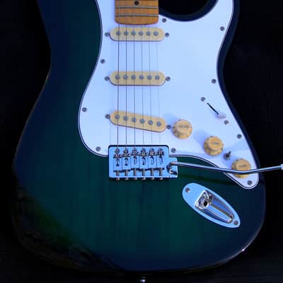 XX-Light 5.7 lb. Greenburst Swamp Ash Strat 2024+ Working Bridge Tone+7 Sound Switching+Treble Bleed+SRV Pickups +Rosewood/Maple Neck+Leveled+Crowned, Thin Neck, Polished Frets+Full Setup! image 7