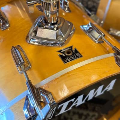 VINTAGE 1980's Tama Superstar Double Bass Drum Set in Natural Gloss - 14x24, 14x24, 8x12, 9x13, 10x14, 12x15, 16x16, 16x18 image 21