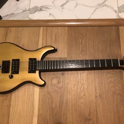 Custom built PRS style Saints inspired electric guitar - black and gold image 1