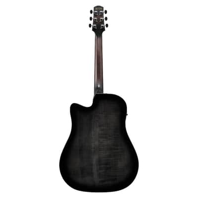 Ibanez AAD77CE Acoustic-Electric Guitar - Black Sunburst image 4