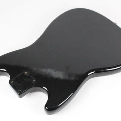 1977 Vintage Fender Musicmaster Bass Original Black Finish BODY ~CLEAN~ USA 1970s image 11