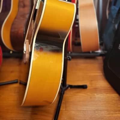 Epiphone J200 Studio Cutaway Acoustic Electric Guitar Sunburst image 10