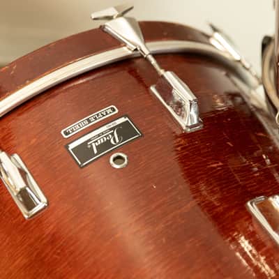 1980s Pearl All-Maple "MLX" Rosewood Lacquer Drum Set image 7