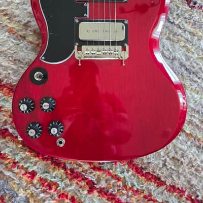 Left Handed Epiphone Tony Iommi Signature SG Special - Vintage Cherry image 2