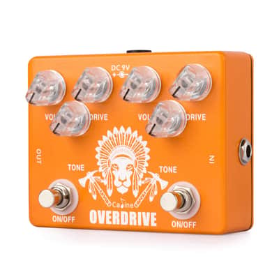 Caline CP-70 Crushing Overdrive Boost Orange Electric Guitar Effect Pedal image 2