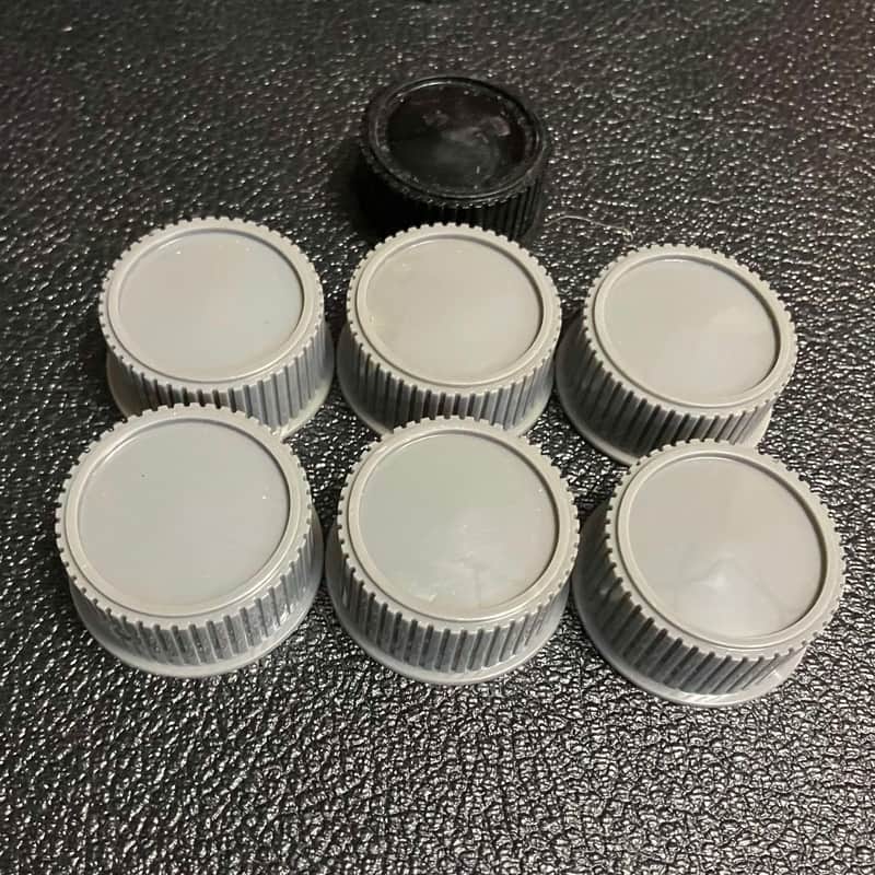 Vintage Lot of 7 Large Knobs Effects Synth Projects 70's image 1