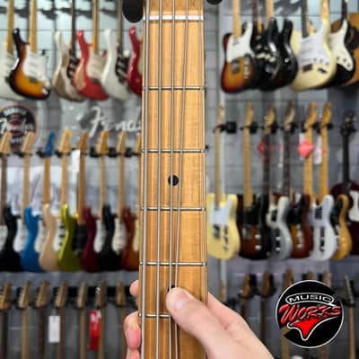Ernie Ball Music Man Stingray 5 H 1999 Translucent Orange image 7