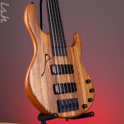 2001 Celinder Aura 5-String Bass Natural *Owned by Richard Bona* image 3