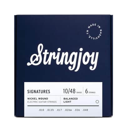 Stringjoy Signatures Balanced Light Gauge (10-48) Nickel Wound Electric Guitar Strings image 5