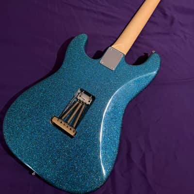 GD Guitars 2026 Super S – Aqua Teal Metallic Sparkle | GD Pickups Gamsbucker Equipped | Stainless Steel Frets | Hardshell Case | Single Humbucker image 5