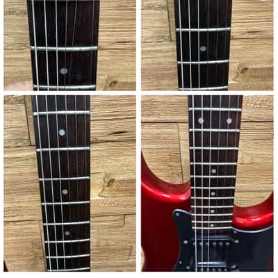 Series 10 by Bently  HSS Super Strat Guitar- 1980's -Candy Apple Red - 7lbs 8oz w/gig bag image 9