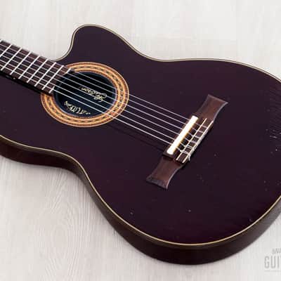 1993 Gibson Chet Atkins CE Classical Wine Red Cutaway Acoustic Electric Nylon String Guitar w/ Case & Tags, Yamano image 10