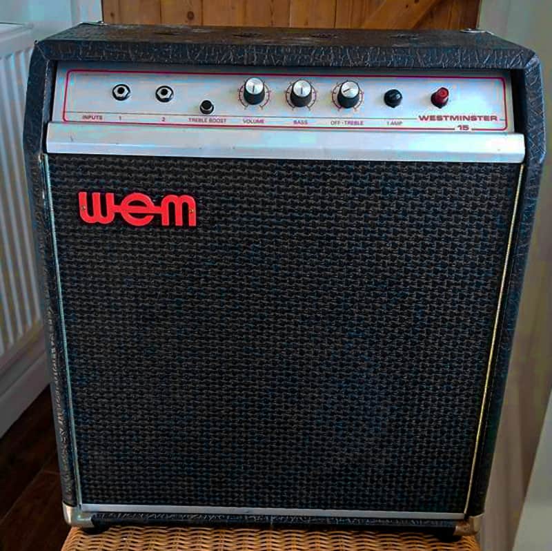 1973 WEM Watkins Westminster 15watt valve combo original vintage guitar amplifier with original Mullard valves image 1