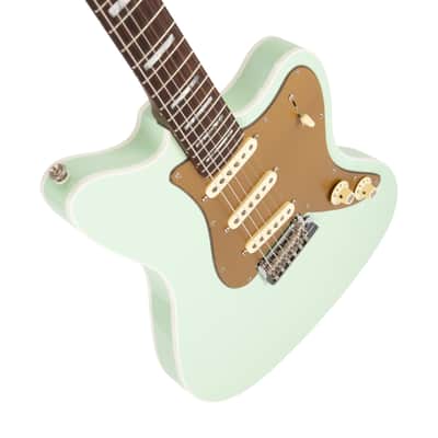 2022 Fender Parallel Universe II Strat Jazz Deluxe Ele Guitar, Transparent Faded Seafoam Green, PU20XXXX image 12