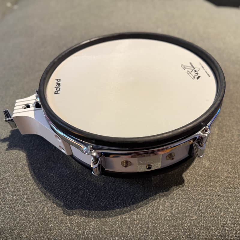Roland PD-120 12" Mesh Dual Zone Mesh Snare / Tom Drum Pad Electronic // vdrums PD120 PD 120 White PD120wt PD-120wt image 1