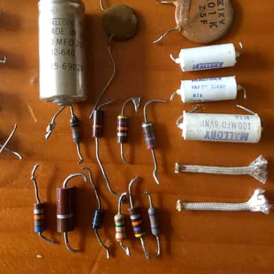 Vintage American Tube Amp Parts Lot #2 Caps Gibson Fender USA Silvertone image 4
